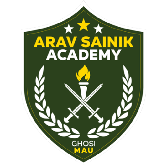 logo of arav sainik academy