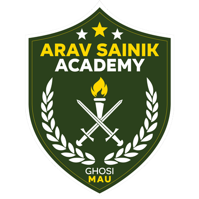 logo of arav sainik academy