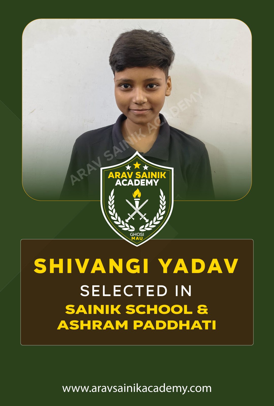shivangi-yadav-sainik-school-and-ashram-paddhati